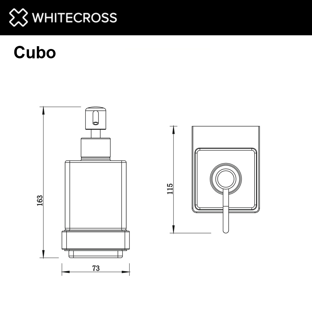 Дозатор для жидкого мыла Whitecross Cubo CU2440CR