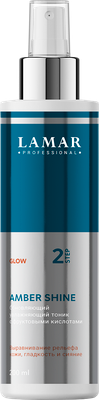 Тоник для лица Lamar Professional Amber Shine Обновляющий увлажняющий c фруктовыми кислотами (200мл) - 