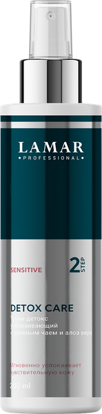 Тоник для лица Lamar Professional Detox Care успокаивающий с зеленым чаем и алоэ вера (200мл)
