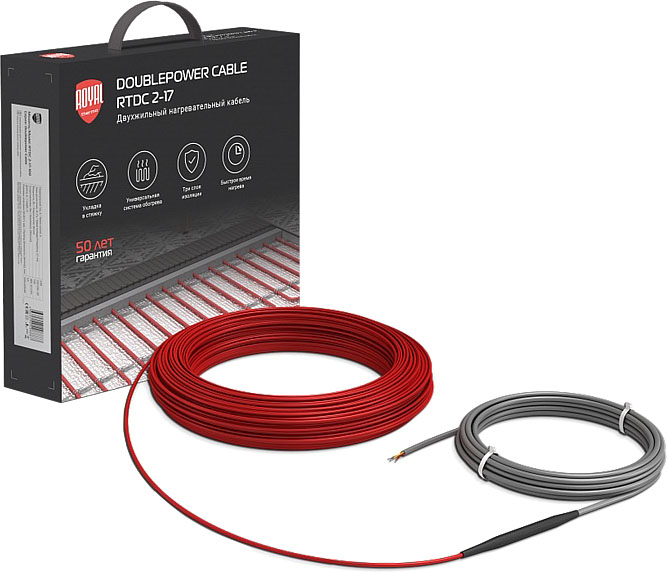Теплый пол электрический Royal Thermo RTDC 2-17-600