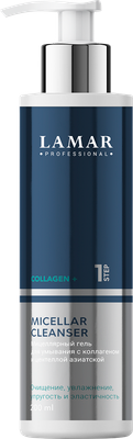 Гель для умывания Lamar Professional Micellar с коллагеном и центеллой азиатской (200мл) - 