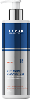 Гель для лица Lamar Professional Ultrasonic Cleanser для УЗ-чистки с комплексом кислот (400мл) -