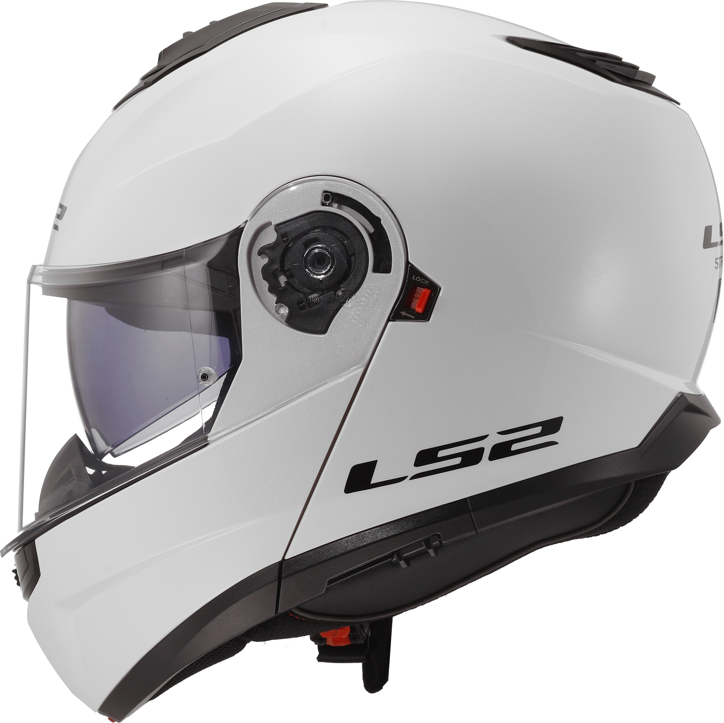 Мотошлем LS2 FF908 Strobe 2 Solid (3XL, белый глянцевый) — фото 6