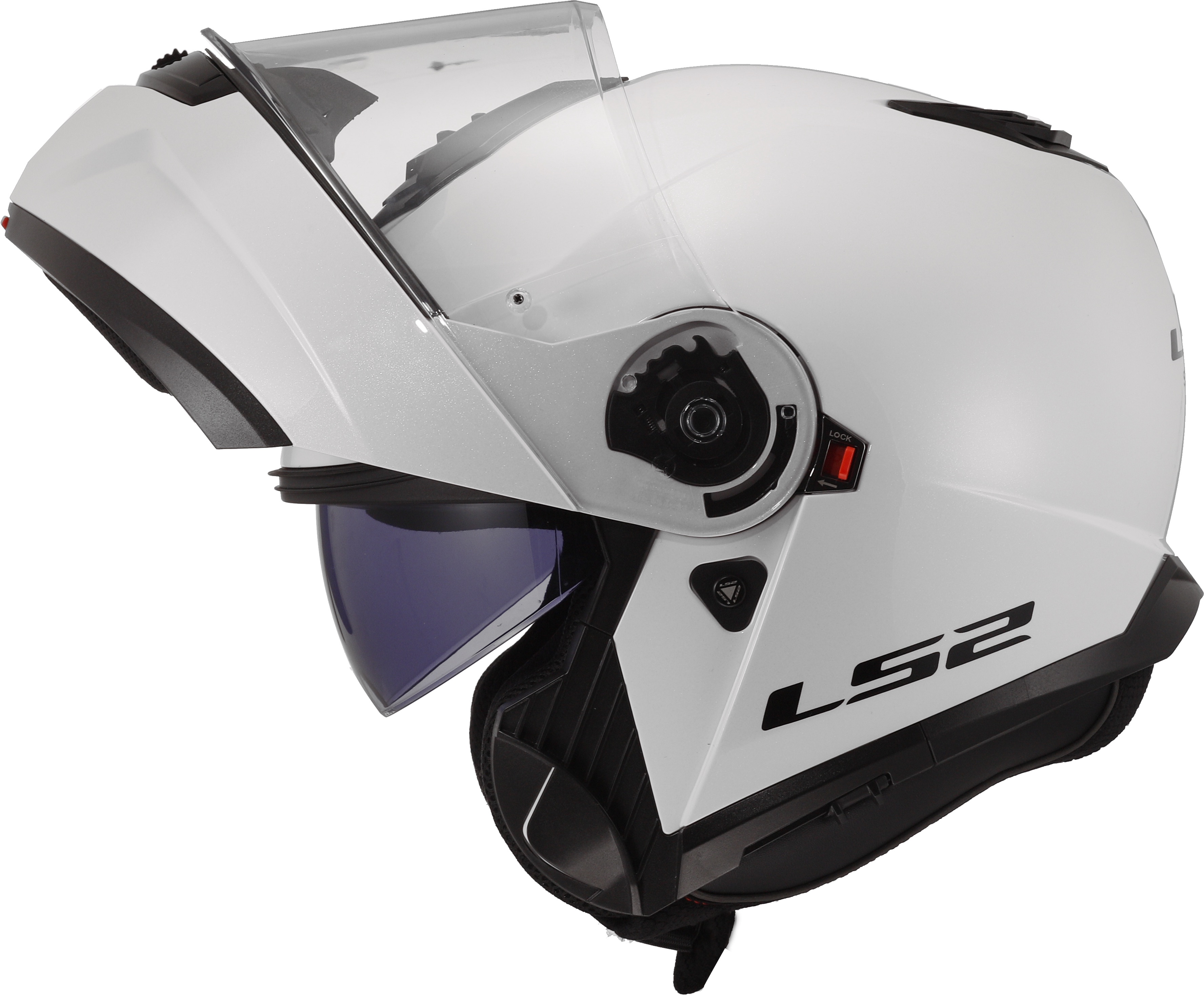 Мотошлем LS2 FF908 Strobe 2 Solid (3XL, белый глянцевый) — фото 7