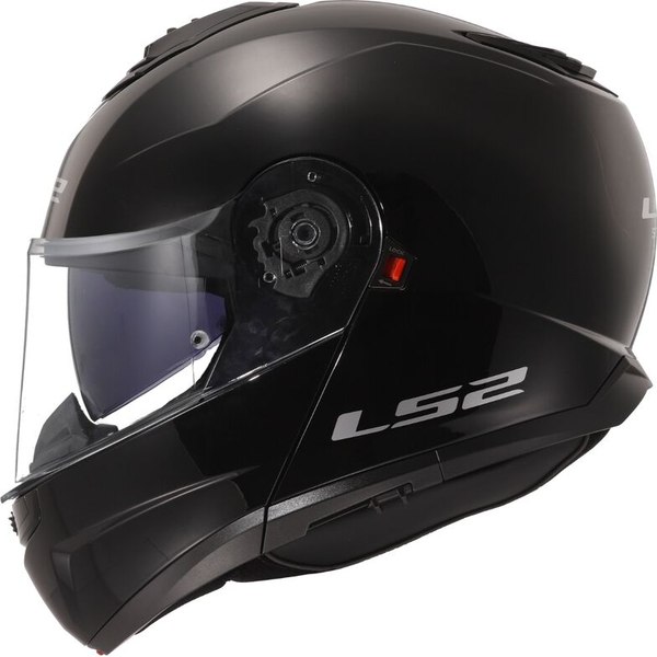 Мотошлем LS2 FF908 Strobe 2 Solid (XXL, черный глянцевый)