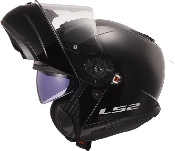 Мотошлем LS2 FF908 Strobe 2 Solid (XXL, черный глянцевый)