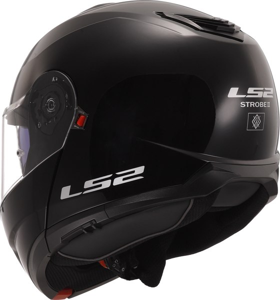 Мотошлем LS2 FF908 Strobe 2 Solid (XXL, черный глянцевый)