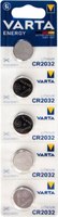 Комплект батареек Varta Lithium CR2032 3V / 6032229405 (5шт) - 