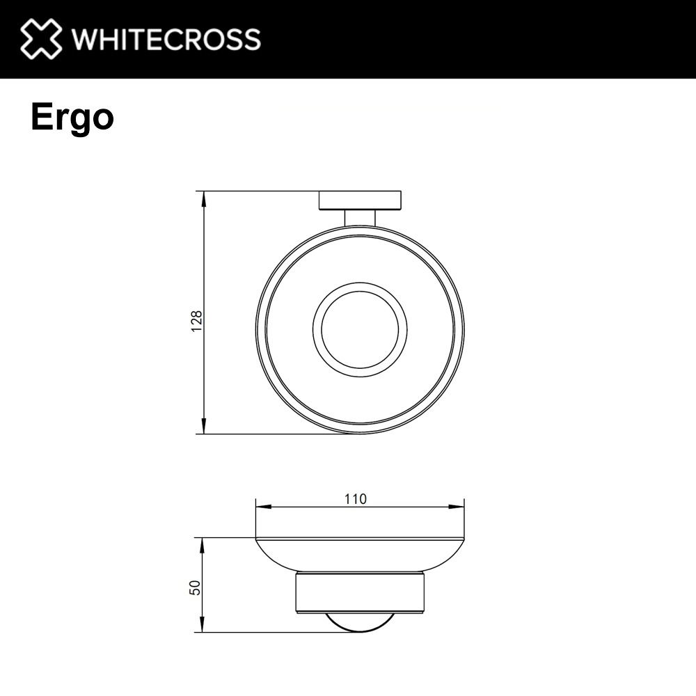 Мыльница Whitecross Ergo ER2220CR (хром) — фото 2