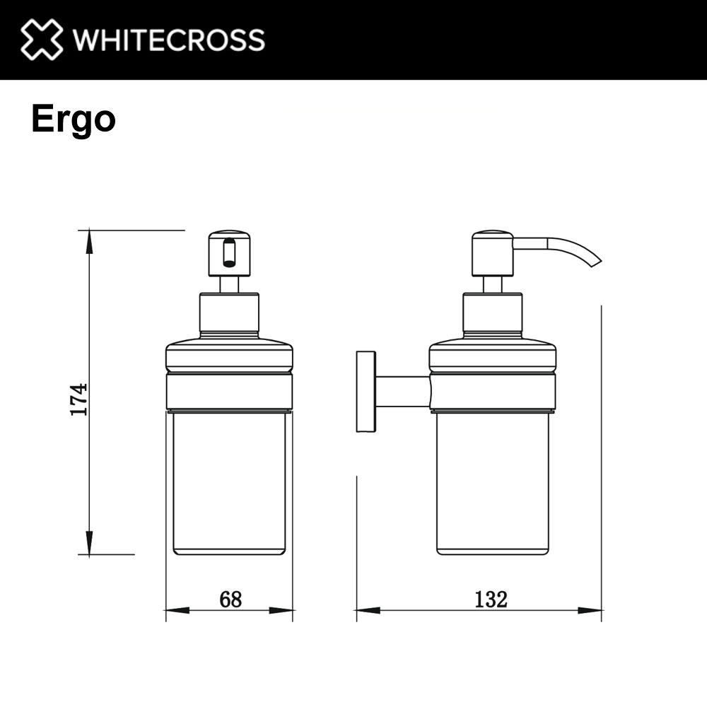 Дозатор для жидкого мыла Whitecross Ergo ER2240GM