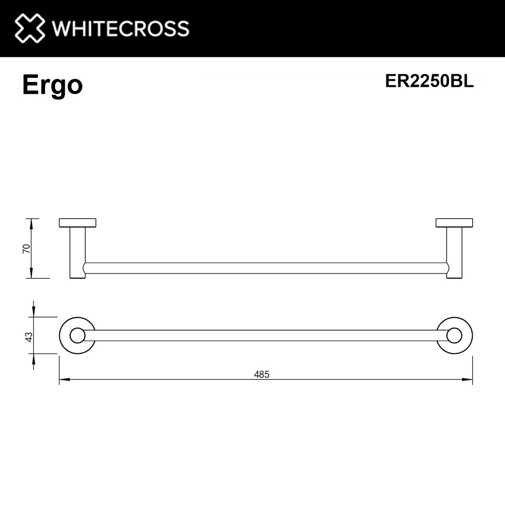 Держатель для полотенца Whitecross Ergo ER2250BL