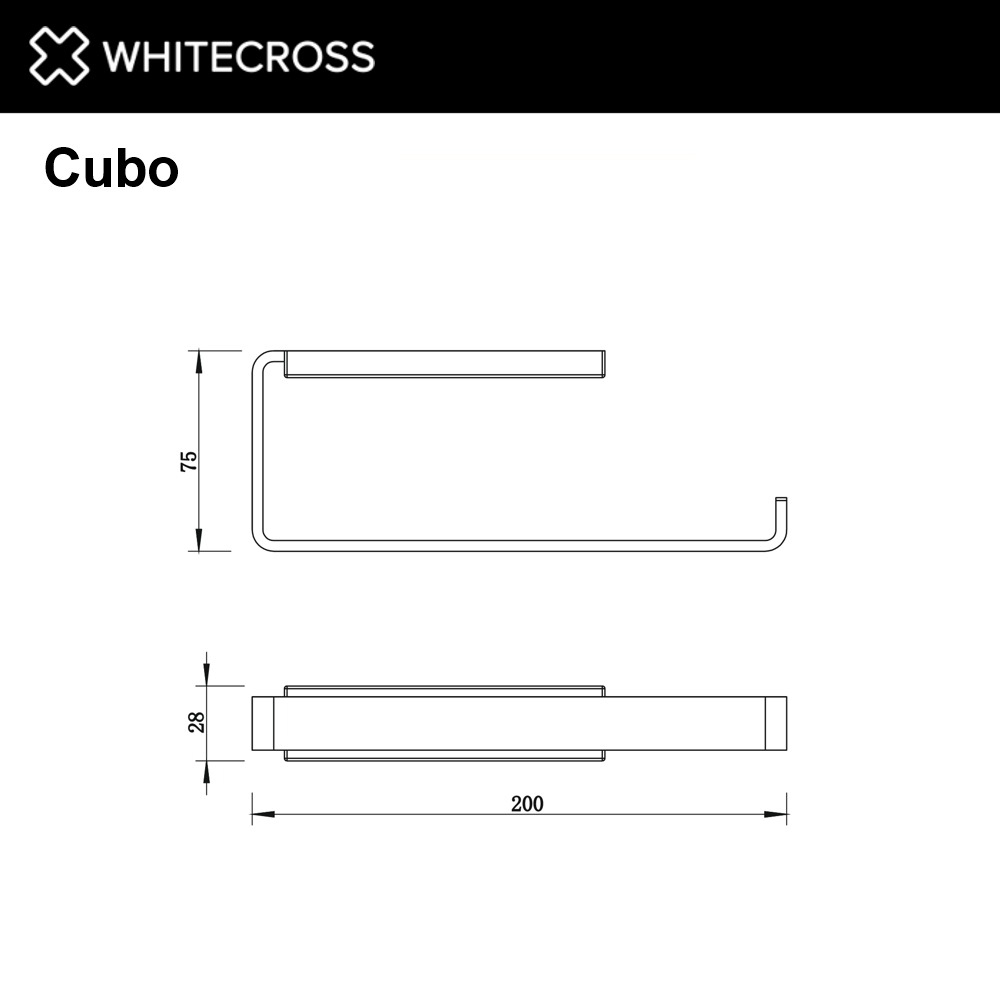 Держатель для полотенца Whitecross Cubo CU2456GM