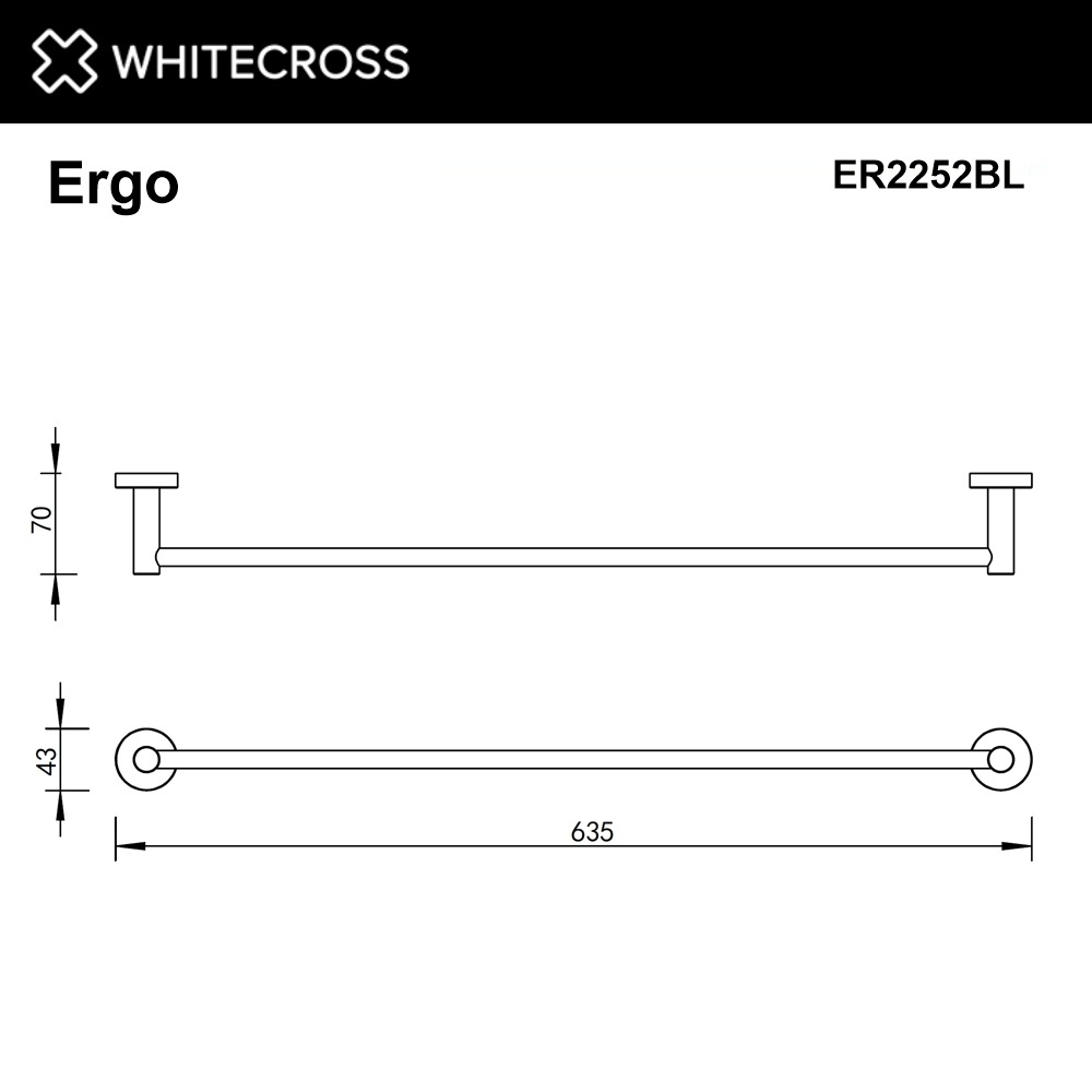 Держатель для полотенца Whitecross Ergo ER2252BL