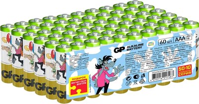 

Комплект батареек, Super Alkaline AAA / 24A50/10SMF-2CRVS60