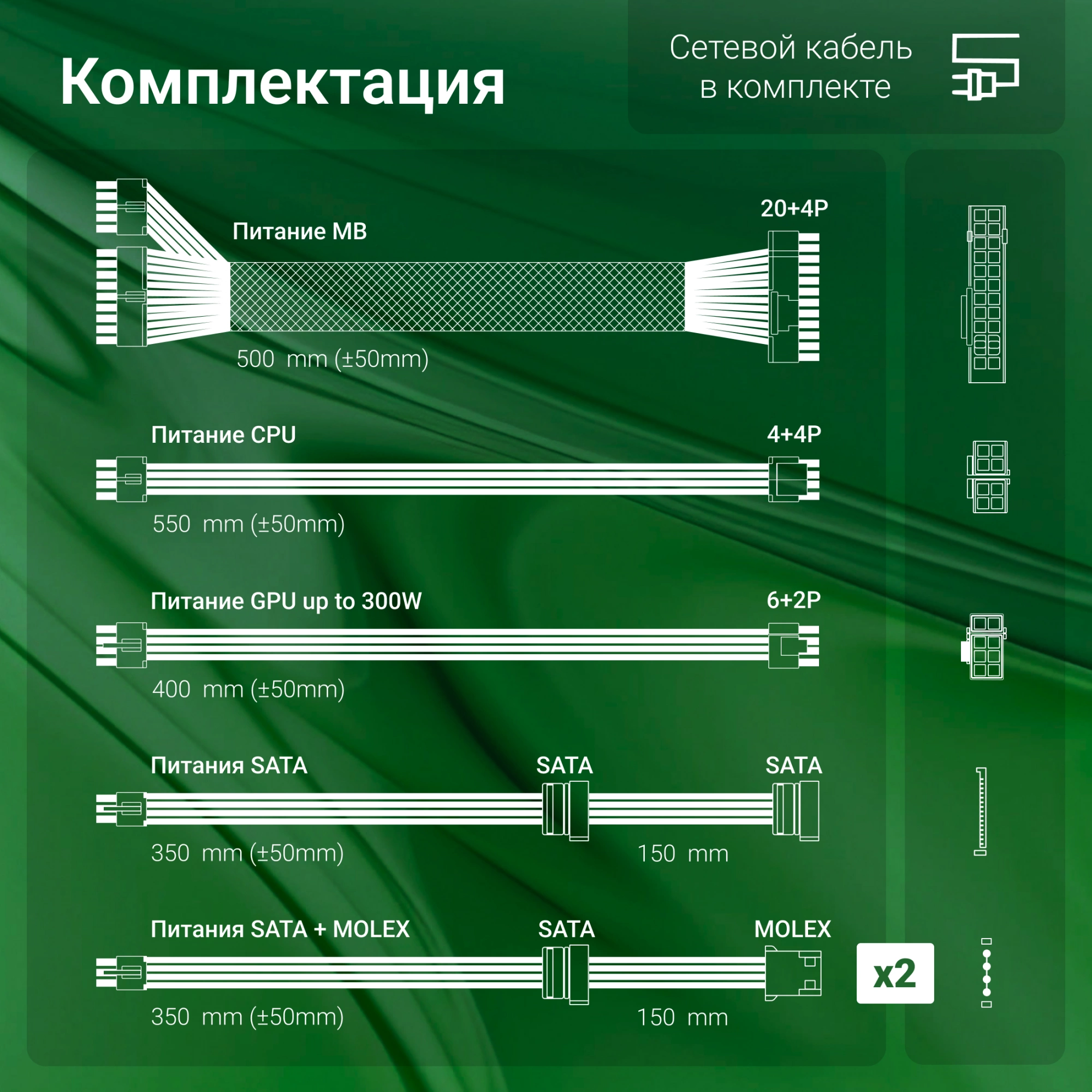 Блок питания для компьютера Digma DPSU-500W