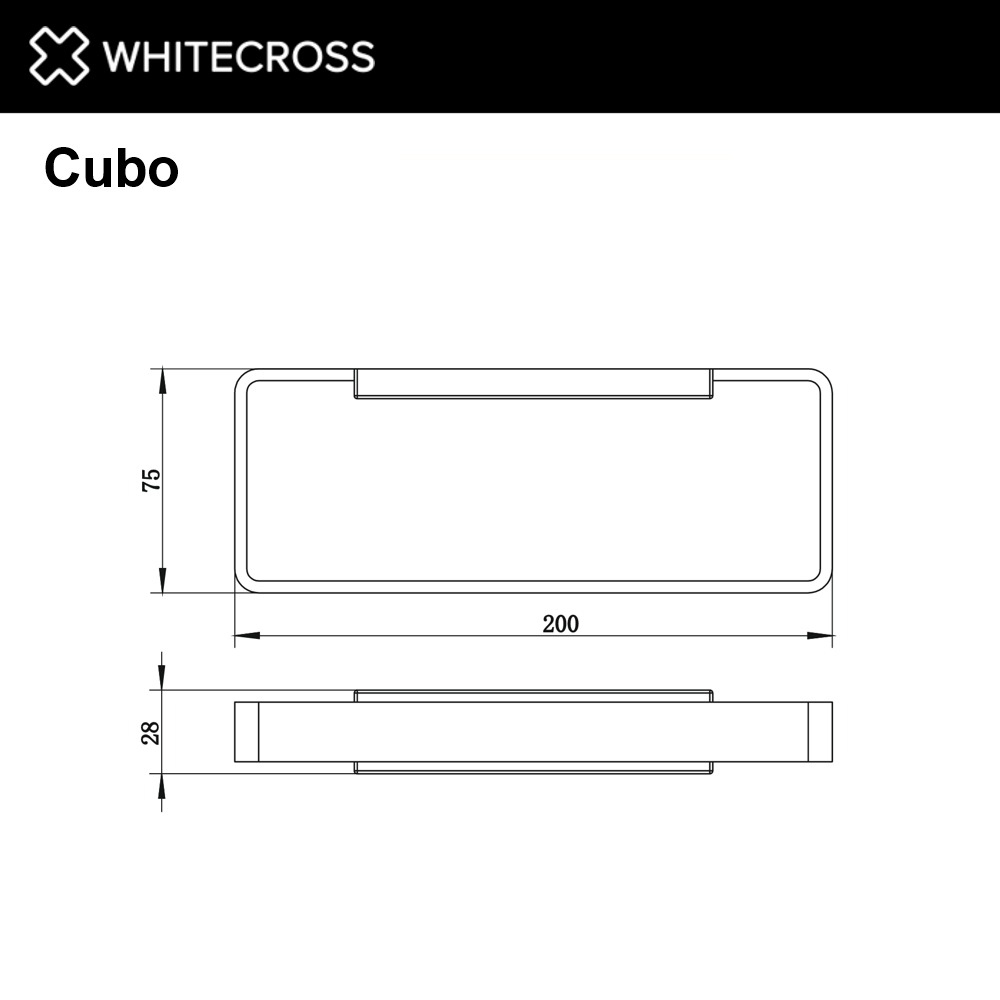 Держатель для полотенца Whitecross Cubo CU2458GLB