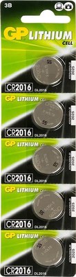 

Комплект батареек, Lithium CR2016 / GP CR2016-8C5