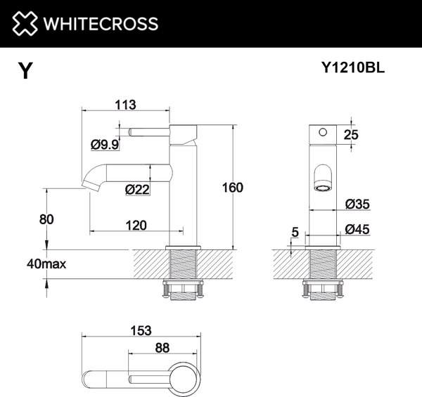 Смеситель Whitecross Y Y1210CR (хром)