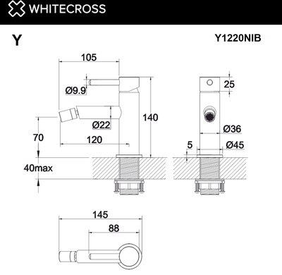 Смеситель Whitecross Y Y1220CR (хром)