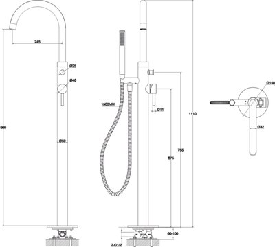 Смеситель Whitecross Y Y1233NIB (брашированный никель)