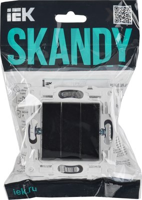 Выключатель IEK Skandy SK-V30-0-10-K02 (черный)