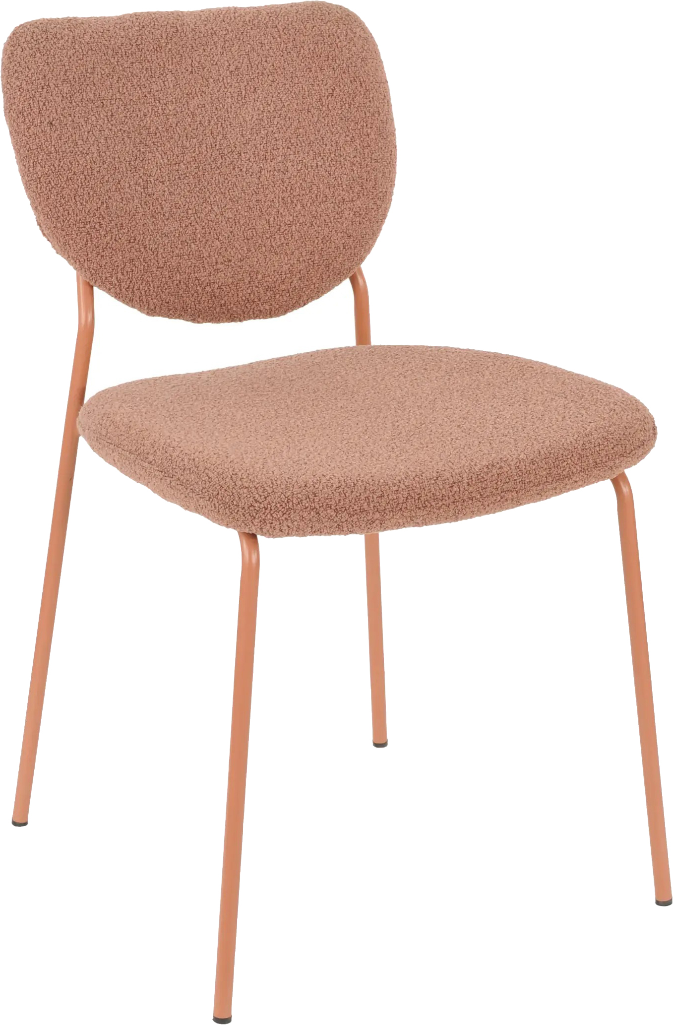 Стул Stool Group Gigi / DRC-9155-B (коричневый букле/ножки розовые)