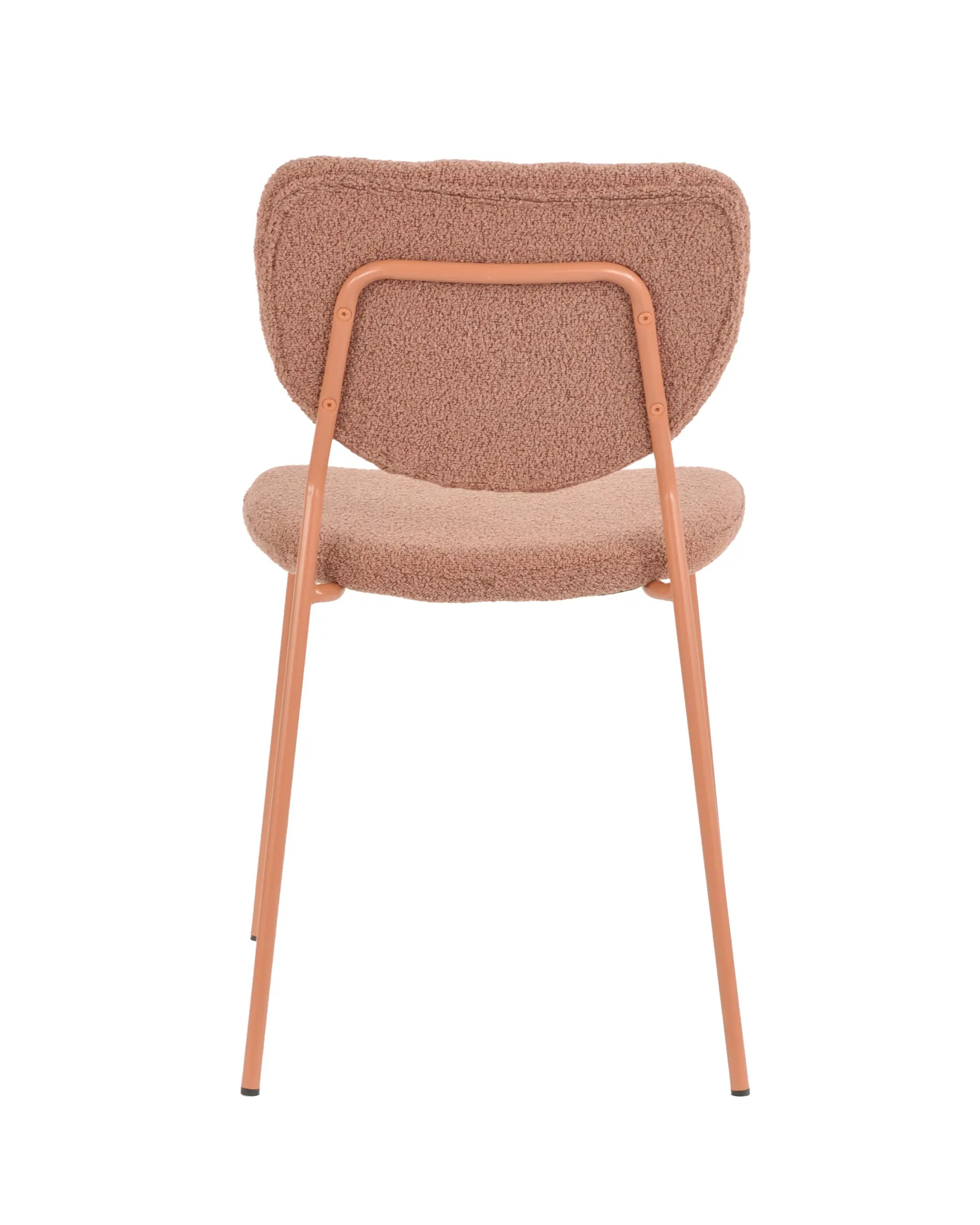 Стул Stool Group Gigi / DRC-9155-B (коричневый букле/ножки розовые) — фото 5