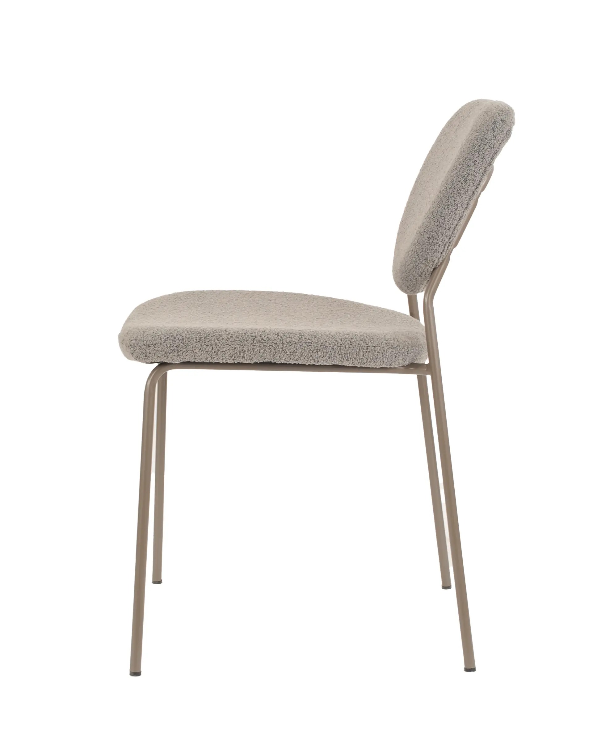 Стул Stool Group Gigi / DRC-9155-B (темно-серый букле/ножки серые) — фото 3