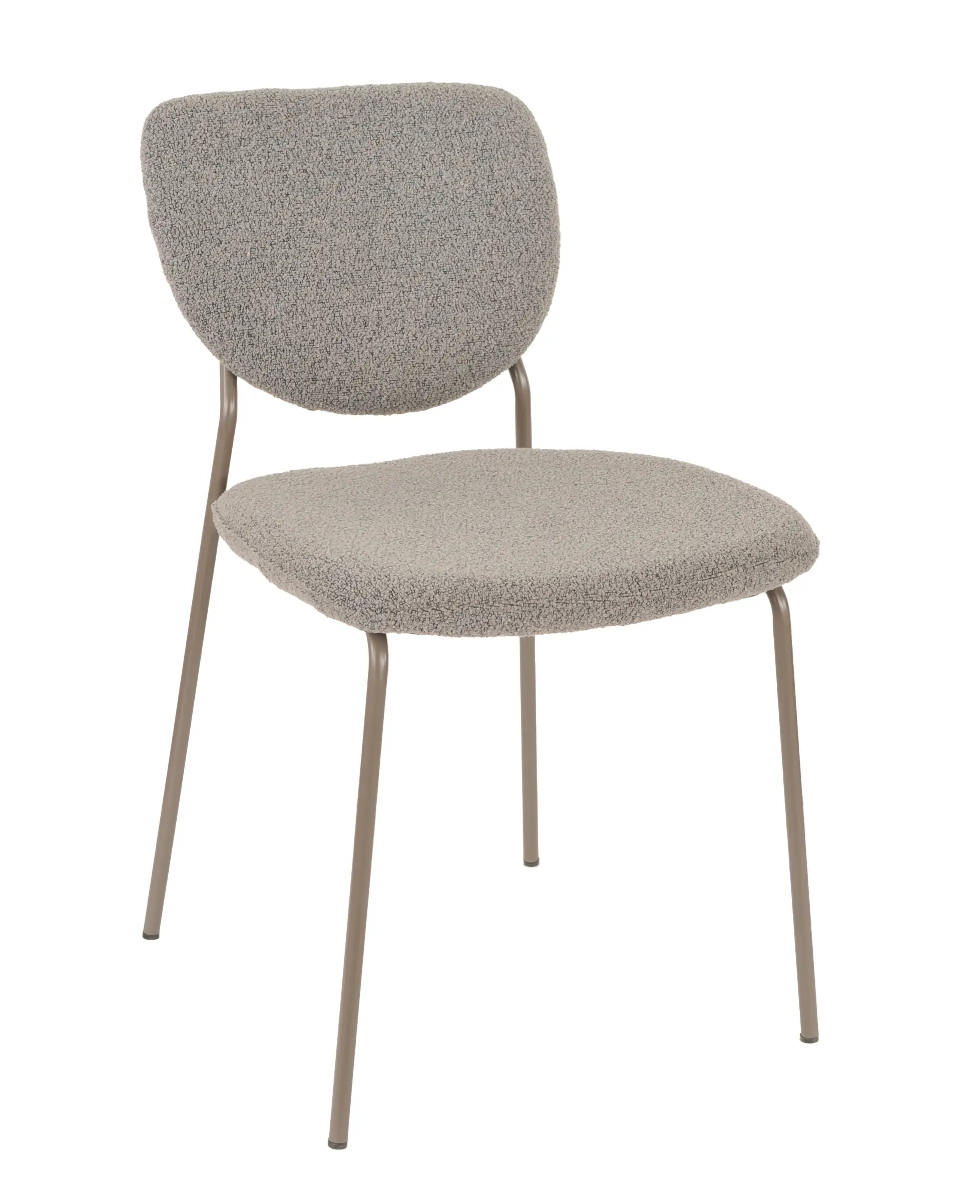 Стул Stool Group Gigi / DRC-9155-B (темно-серый букле/ножки серые) — фото 1