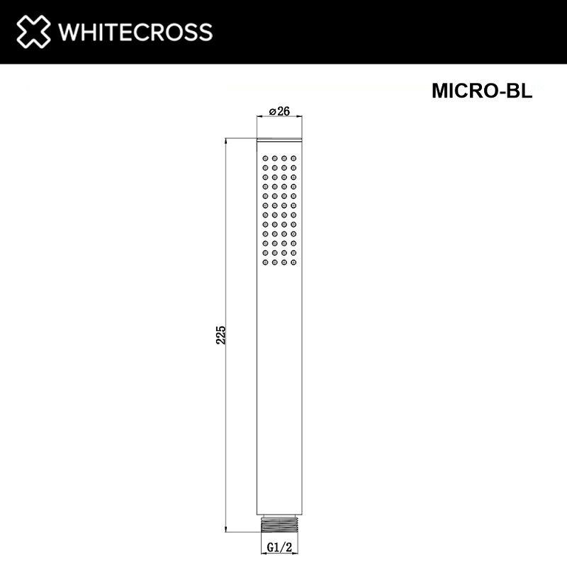 Лейка ручного душа Whitecross MICRO-BL