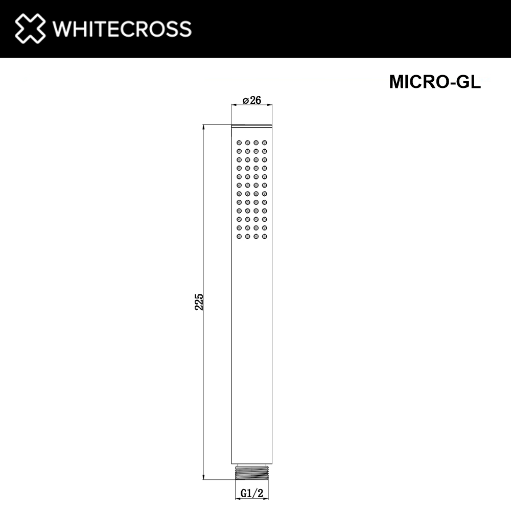 Лейка ручного душа Whitecross MICRO-GL