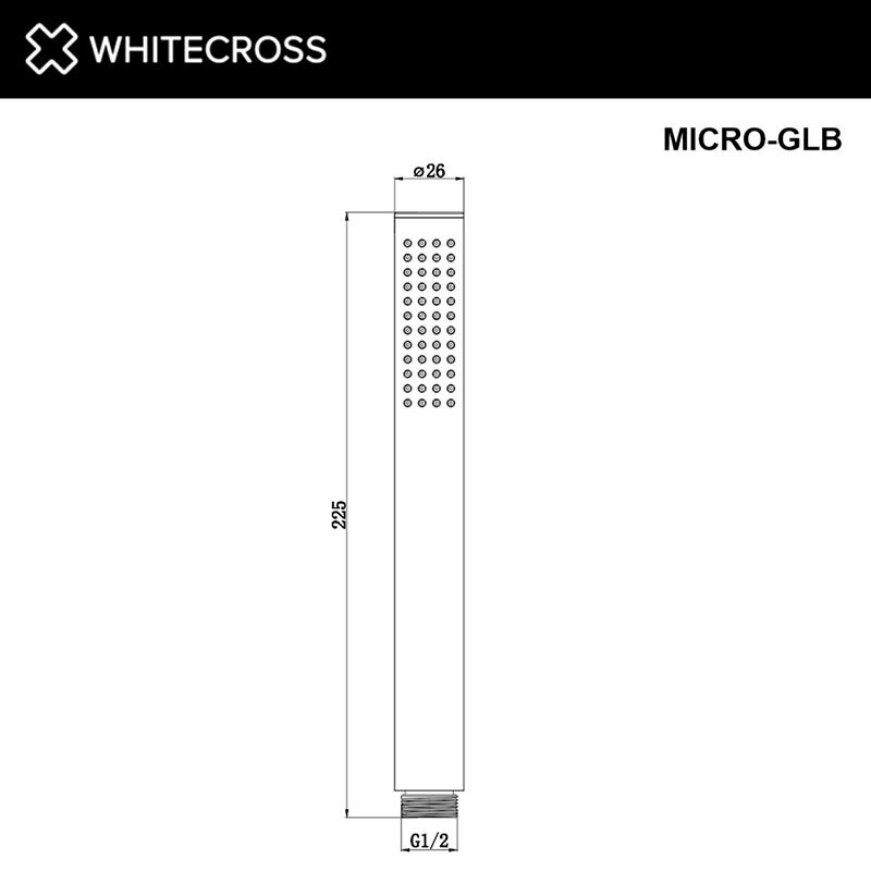 Лейка ручного душа Whitecross MICRO-GLB