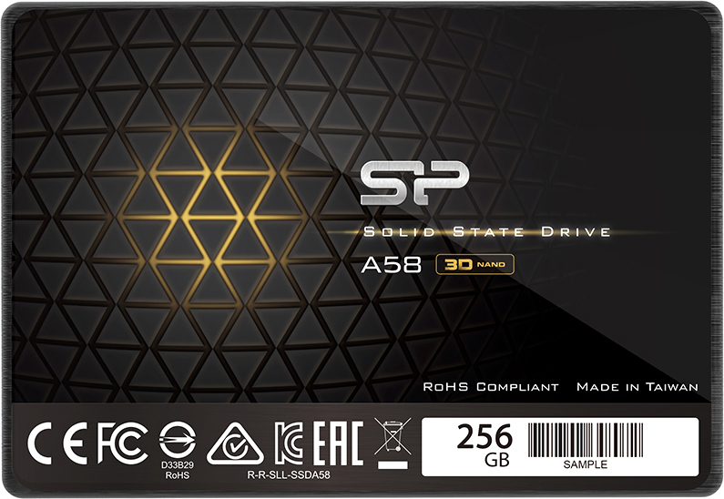 SSD диск Silicon Power A58 256GB (SP256GBSS3A58A25)