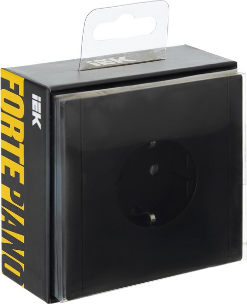 Розетка IEK Forte&Piano FP-R11-16-1-K02 (черный)