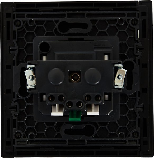 Розетка IEK Forte&Piano FP-R11-16-1-K02 (черный)