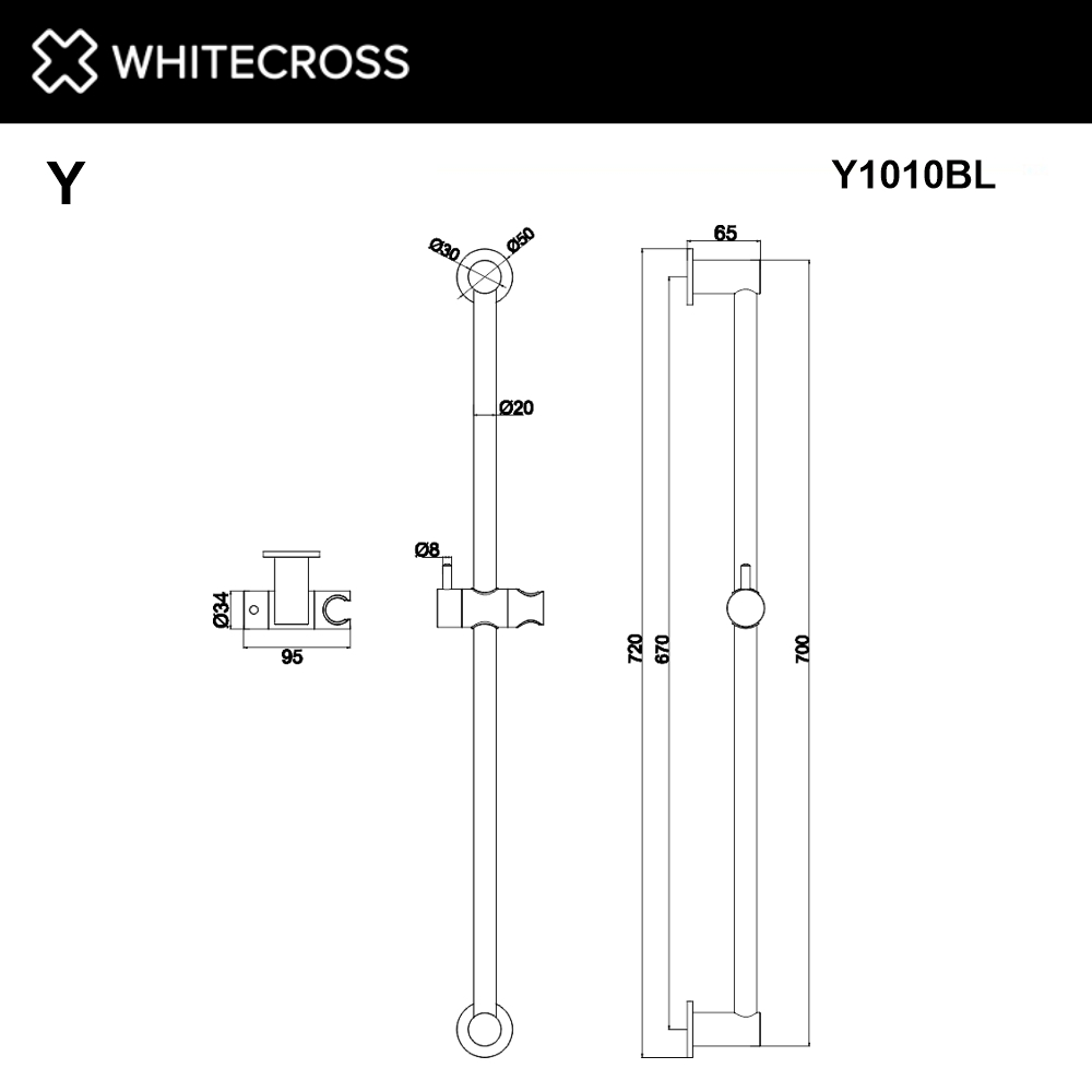 Душевая стойка Whitecross Y1010BL