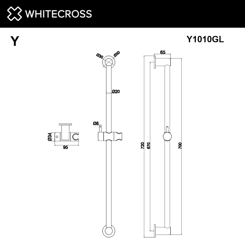 Душевая стойка Whitecross Y1010GL