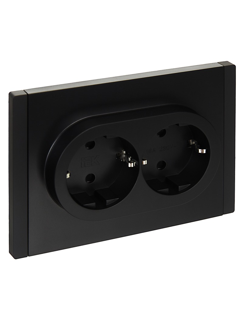 Розетка IEK Forte&Piano FP-R24-16-1-K02 (черный)