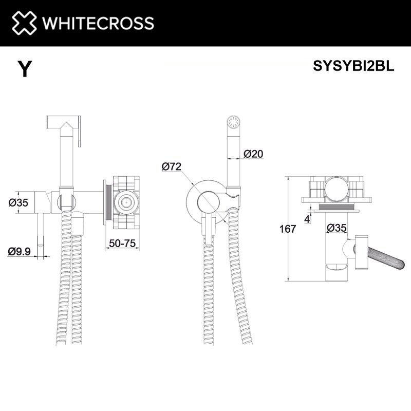 Гигиенический душ Whitecross SYSYBI2BL