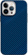 Чехол-накладка Luxo Карбоновые полосы J164 для iPhone 15 Pro Max (синий) -