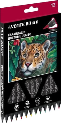 Набор цветных карандашей deVente Jumbo Art / 5022220 (12цв) - 