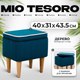 Пуф Mio Tesoro Амма с ящиком для хранения (изумрудный №20) - 