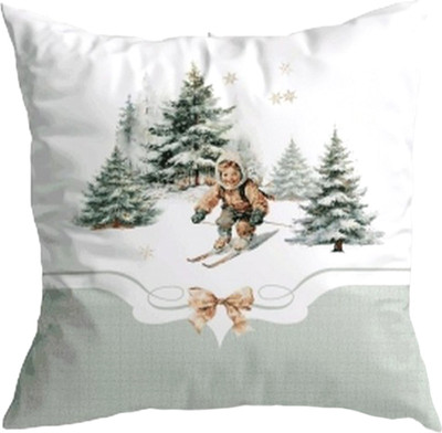 Наволочка декоративная Listelle Пряничный домик с зеленой каймой 815601/3 -