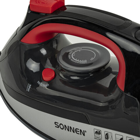 Изображение товара Утюг Sonnen SI-588 / 455279 (черный/красный)