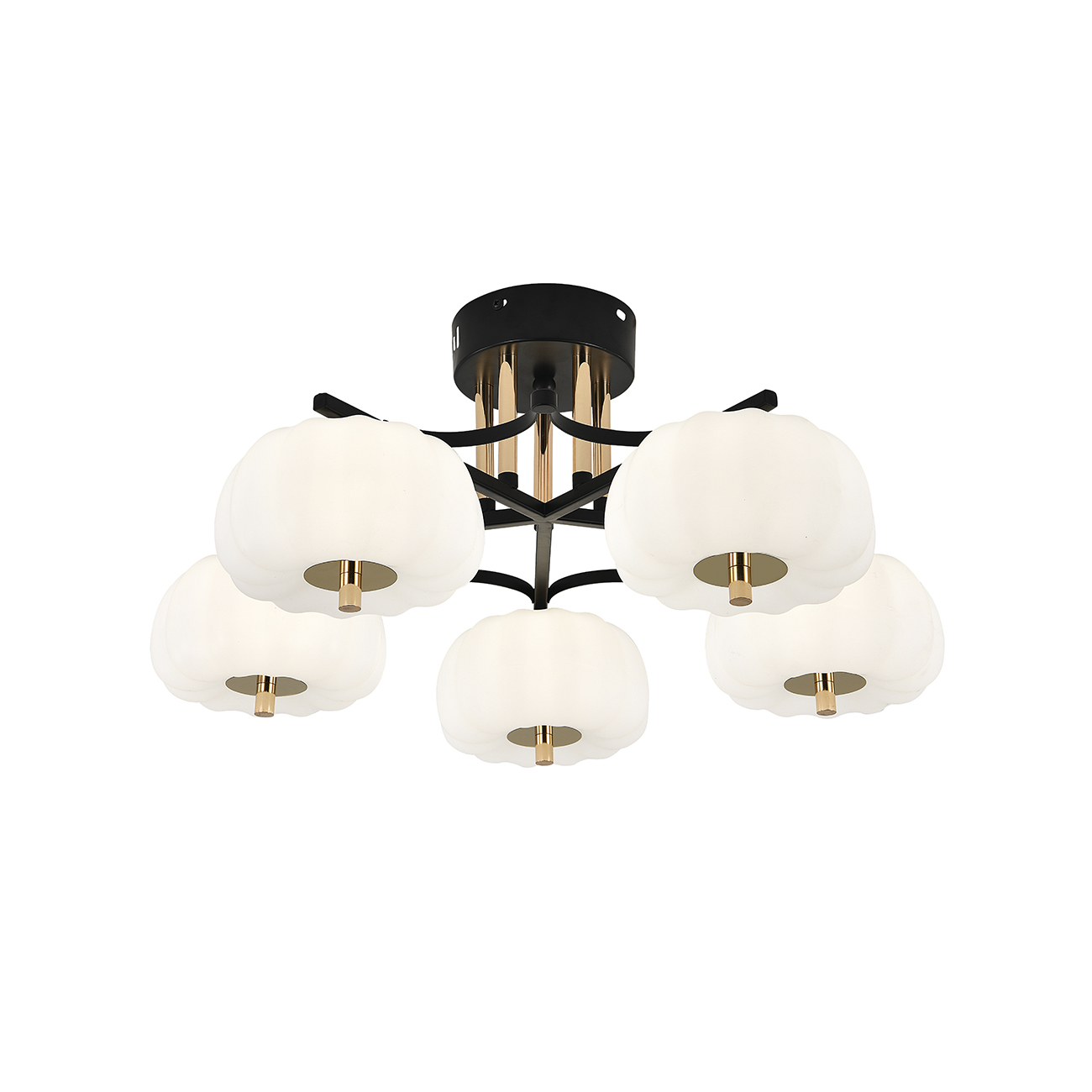 Люстра ESCADA 10301/5LED (черный/золото)