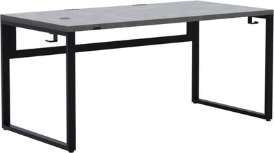 Компьютерный стол Millwood Каир Смарт 160x80x74.2 (бетон/металл черный) - 
