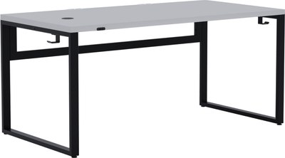 Компьютерный стол Millwood Каир Смарт 160x80x74.2 (белый/металл черный) - 
