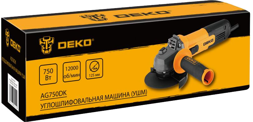 Угловая шлифовальная машина Deko AG750DK / 083-1023