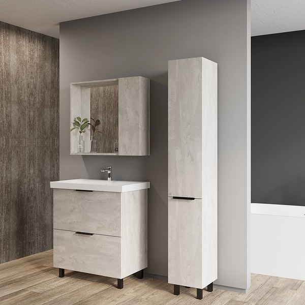 Купить Шкаф с зеркалом для ванной Viant Берлин 60 / VBER60C-ZSH в Барановичах