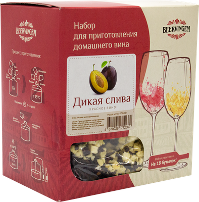 Набор для приготовления вина Beervingem Дикая Слива на 13.5 - 